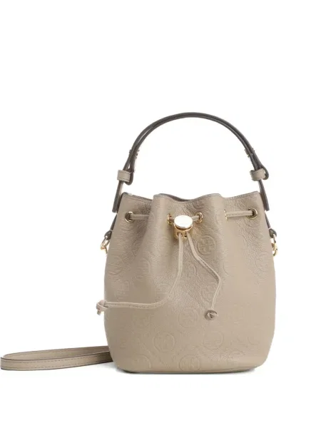 Kožená mini bucket kabelka Tory Burch