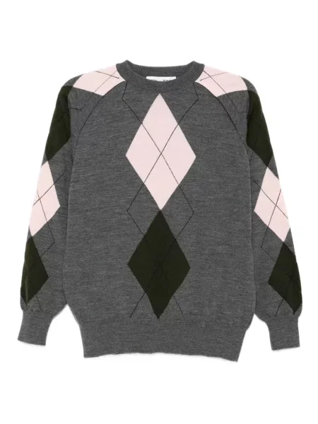 Pulover Toga cu model argyle gri