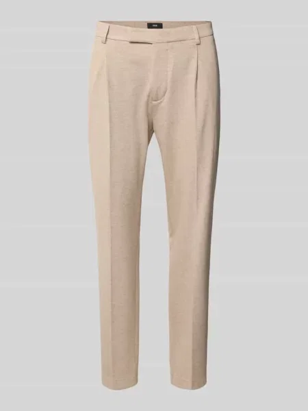 Spodnie o kroju regular fit z mieszanki model CISALTO' Cinque beżowe