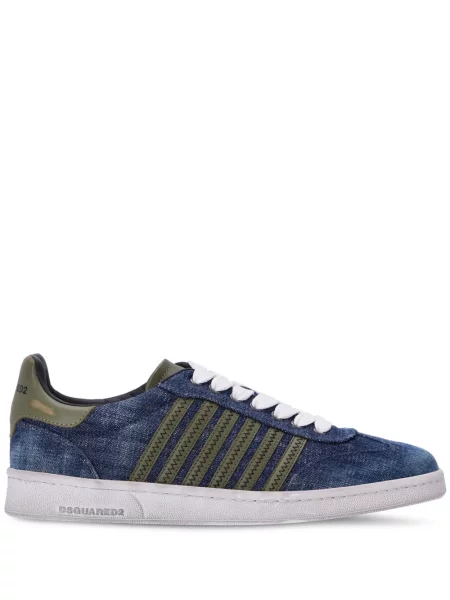 Sneakerși Dsquared2 cu șireturi din dantelă albastru