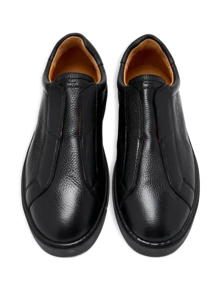 Sneakerși Magnanni din piele slip-on negru