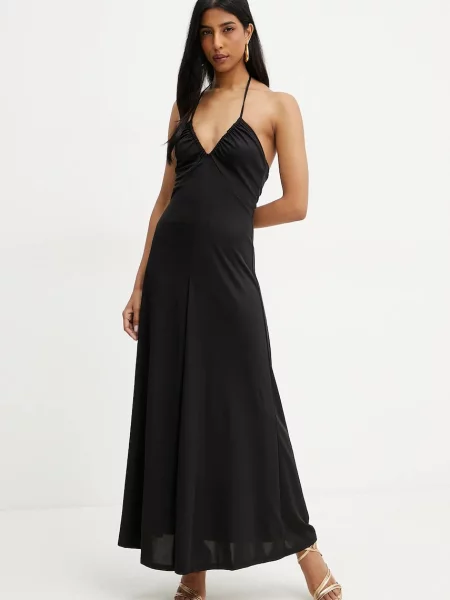 Silvian Heach rochie MADEV maxi evazati negru