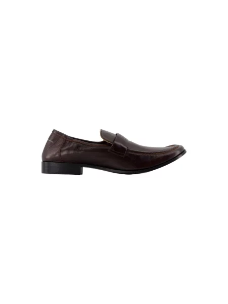 Półbuty Mm6 Maison Margiela skórzane brązowe