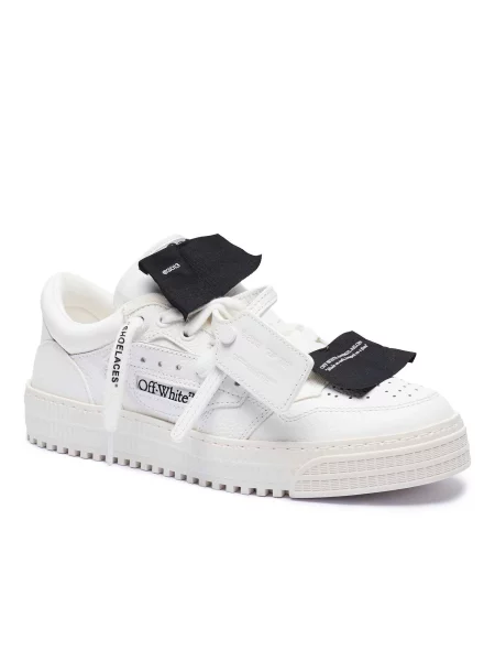 OFF-WHITE Bőr sneakers tornacipő LOW TOP OFF COURT fehér