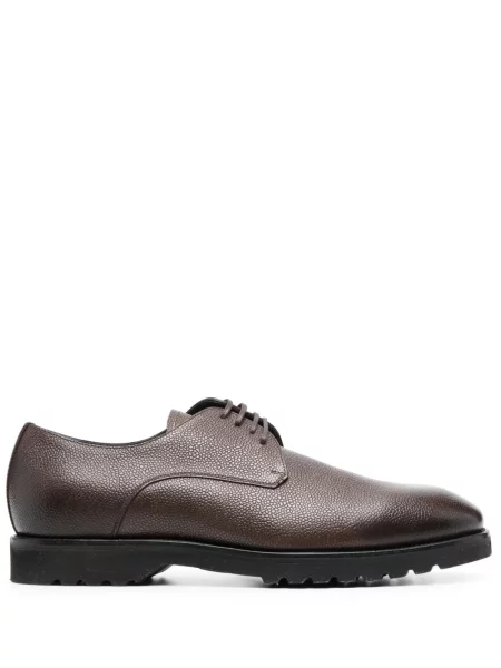 Pantofi derby Tom Ford cu șireturi din dantelă maro