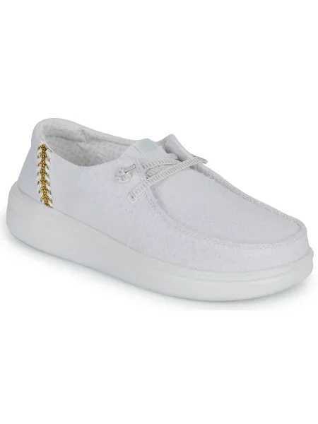 Pantofi Heydude din canvas alb