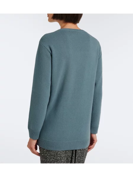 Pulover Valentino de lână verde