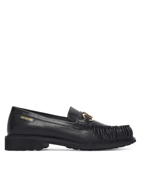 Mokasyny LOVE MOSCHINO czarne