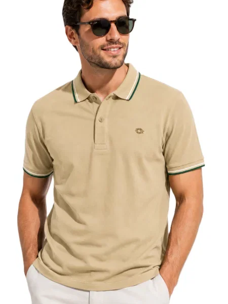 Tricou polo Lotto bej