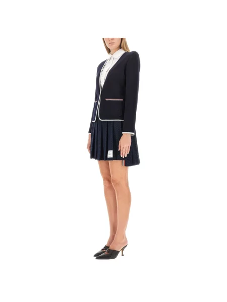 Kardigan Thom Browne wełniany niebieski