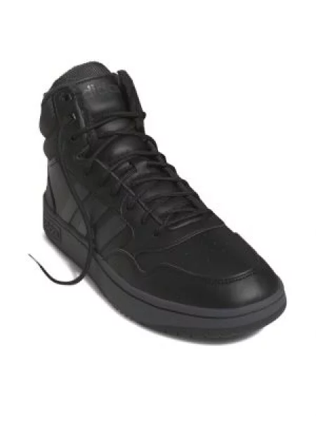 Adidas Batai Hoops Mid Lifestyle Basketball Classic Fur Lining Winterized Shoes juoda
