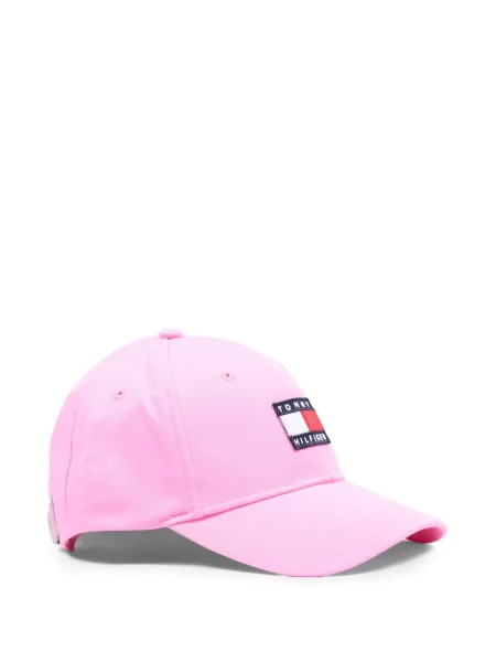 Czapka z daszkiem dziecięca Tommy Hilfiger różowa