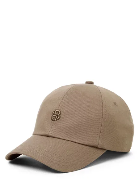 Czapka z daszkiem BOSS beżowa