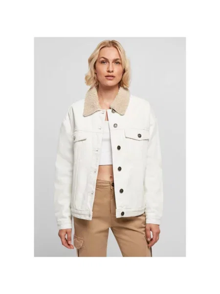Geacă de blugi Urban Classics alb