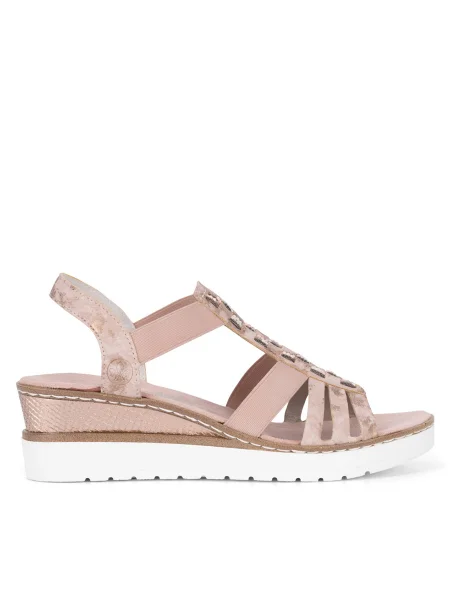Сандали Rieker розово