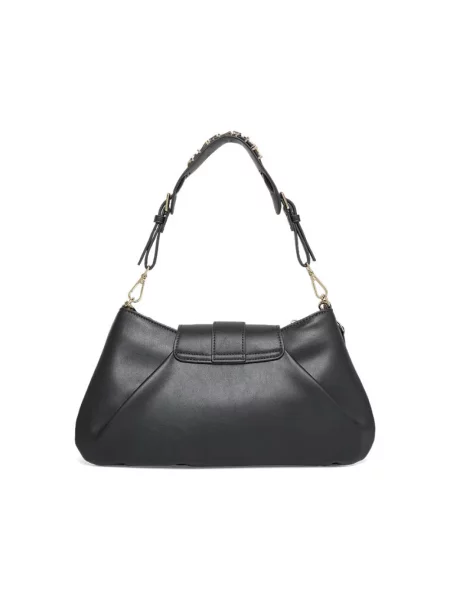 Lniana torebka crossbody Valentino Bags czarna
