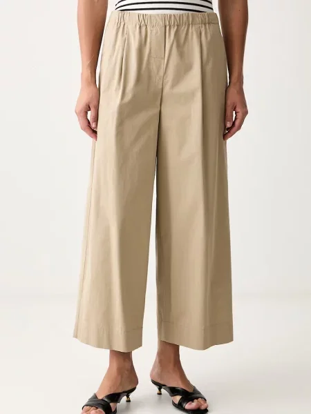 Weekend Max Mara pantaloni straight pentru femei din WKDLIBERO bej