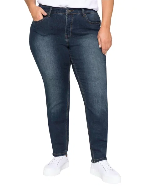 SHEEGO Jeans închis albastru