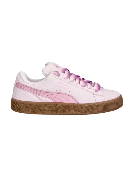 Puma sneakersy zamszowe Suede XL Fat Laces różowe