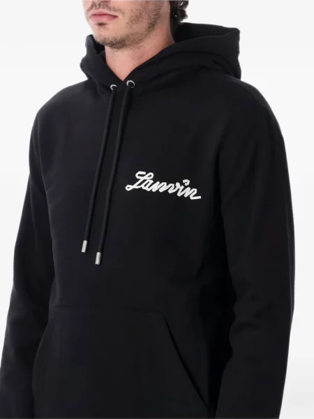 Hanorac cu glugă Lanvin negru