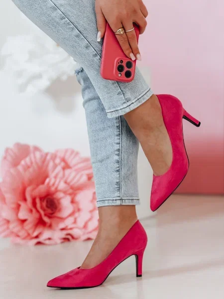 Pantofi cu toc Dstreet gri