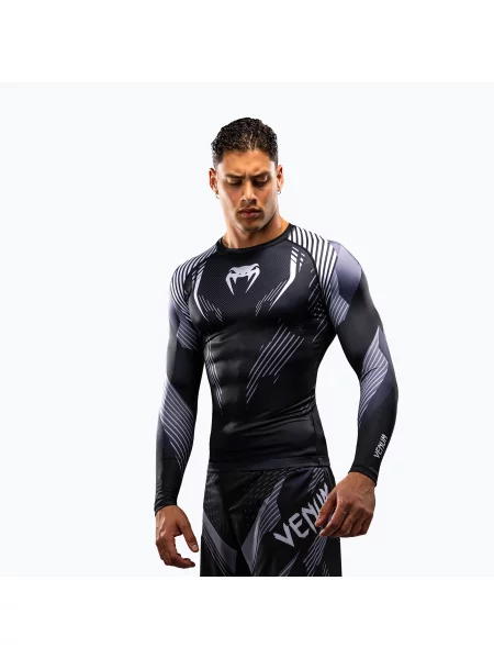 Tricou cu mânecă lungă Venum cu mâneci lungi alb