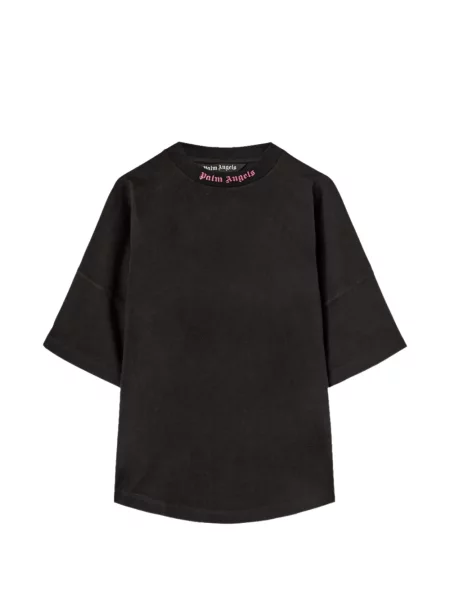 Tricou Palm Angels cu autograf negru
