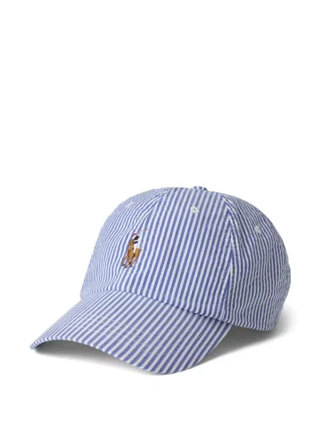Tricou Polo Ralph Lauren din piele cu broderie în carouri maro
