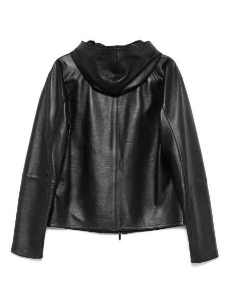 Geanta de piele Emporio Armani negru