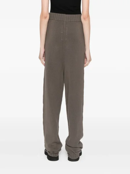 Pantaloni Rick Owens din cașmir gri