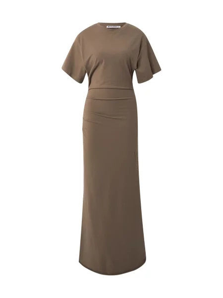 WEEKDAY Rochie Kelly taupe gri