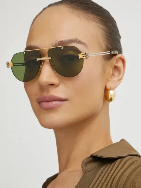 Окуляри Bottega Veneta золотий