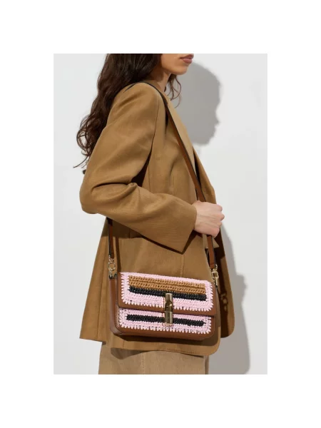 Furla Torebki Kobieta Różowy ONE SIZE Skóra Iride Small Shoulder Bag brązowa