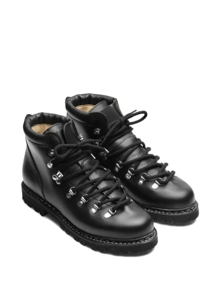 Кожени боти Paraboot с връзки черно