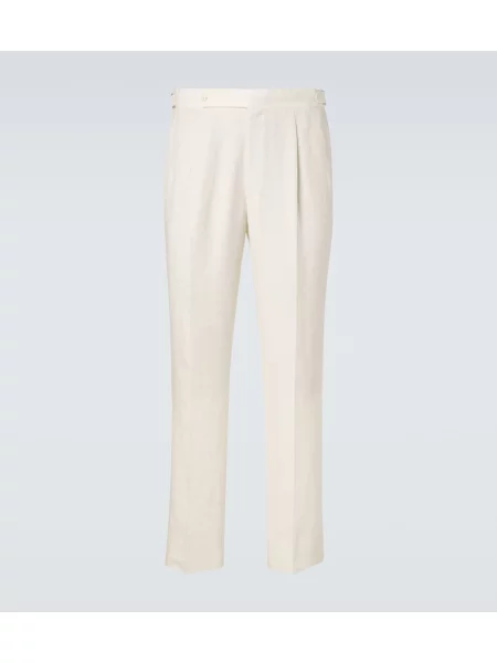 Pantaloni Stoffa de in alb