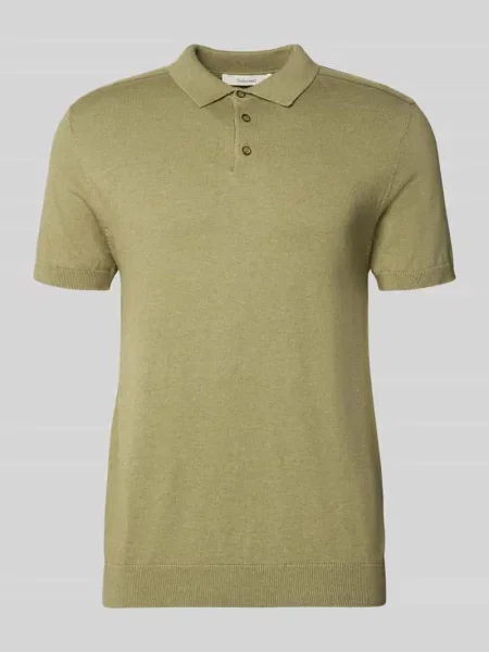 Koszulka polo o kroju regular fit z Mieszanka bawełny ekologicznej Model BERG' Selected Homme