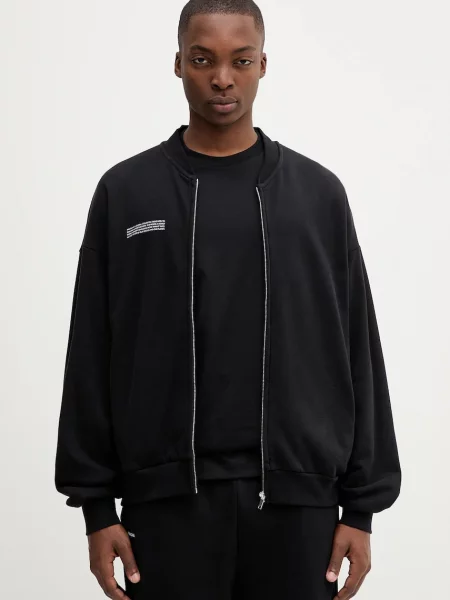 Pangaia kurtka Midweight Bomber Jacket przejściowa czarny