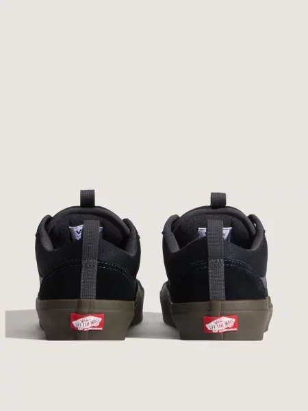 Кожаные кеды Vans черные