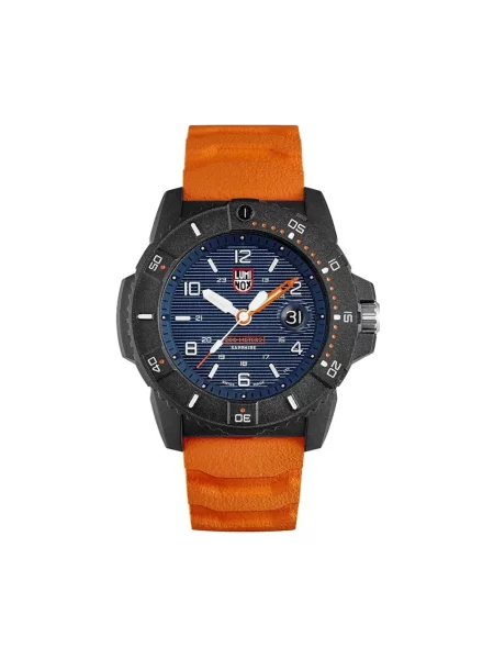 Lniany zegarek Luminox pomarańczowy