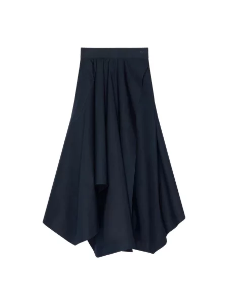 Długa spódnica maxi Givenchy popelinowa niebieska