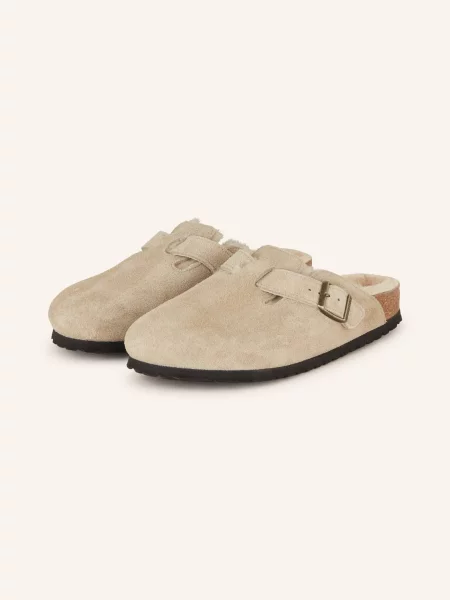 Klapki Birkenstock beżowe