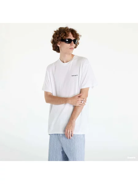 Tričko Carhartt WIP S/S Script Embroidery T-Shirt White S bílé