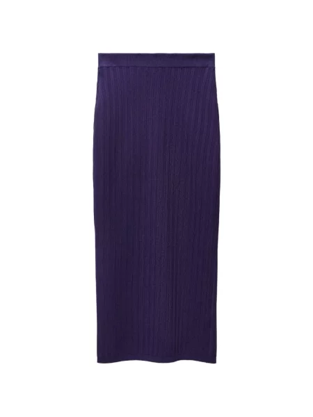 Fustă midi Versace tricotate violet