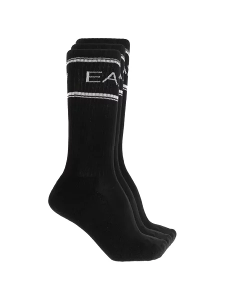 Șosete Ea7 Emporio Armani tricotate cu autograf negru