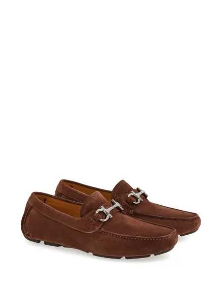 Zomšinės loaferiai Ferragamo ruda