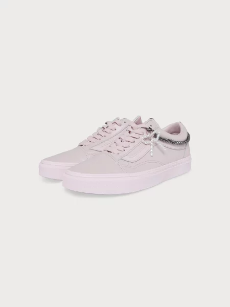 VANS Nízke tenisky Old Skool ružová / strieborná / perlovo biela