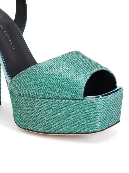 Sandale Giuseppe Zanotti cu platformă verde