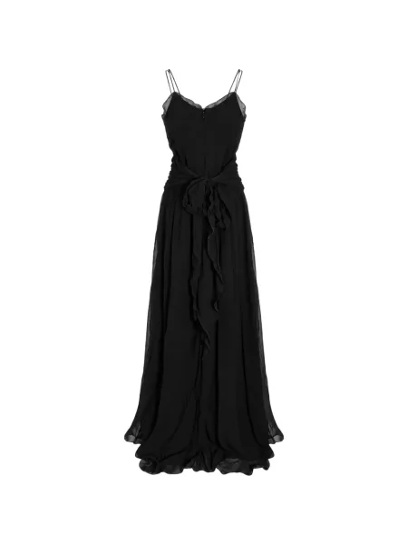 Rochie maxi Blumarine cu volane negru