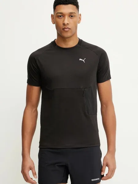 Tréninkové tričko Puma s potiskem černá