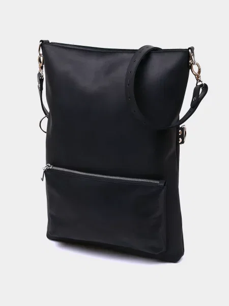 Кожаная сумка Shvigel черная